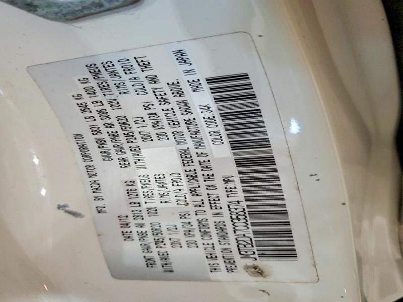 64978386 :رقم المزاد ، JM3TB2DA7C0358374 vin ، 2012 Mazda Cx-9 مزاد بيع