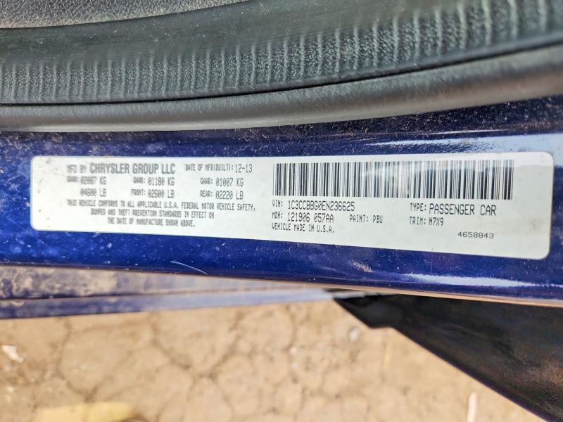 Aukcja sprzedaży 2014 Chrysler 200, vin: 1C3CCBBG0EN236625, numer aukcji: 63714656