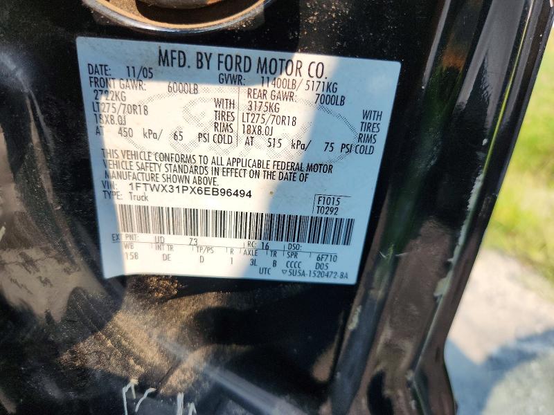 Продаж на аукціоні авто 2006 Ford F350, vin: 1FTWX31PX6EB96494, номер лоту: 64939056