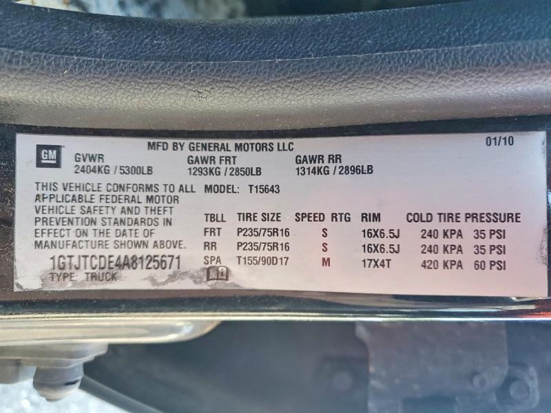 2010 Gmc Canyon მანქანა იყიდება აუქციონზე, vin: 1GTJTCDE4A8125671, აუქციონის ნომერი: 66062096