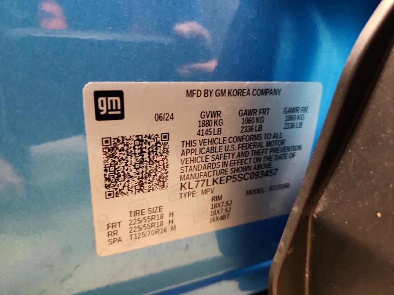Aukcja sprzedaży 2025 Chevrolet Trax, vin: KL77LKEP5SC093457, numer aukcji: 67394256