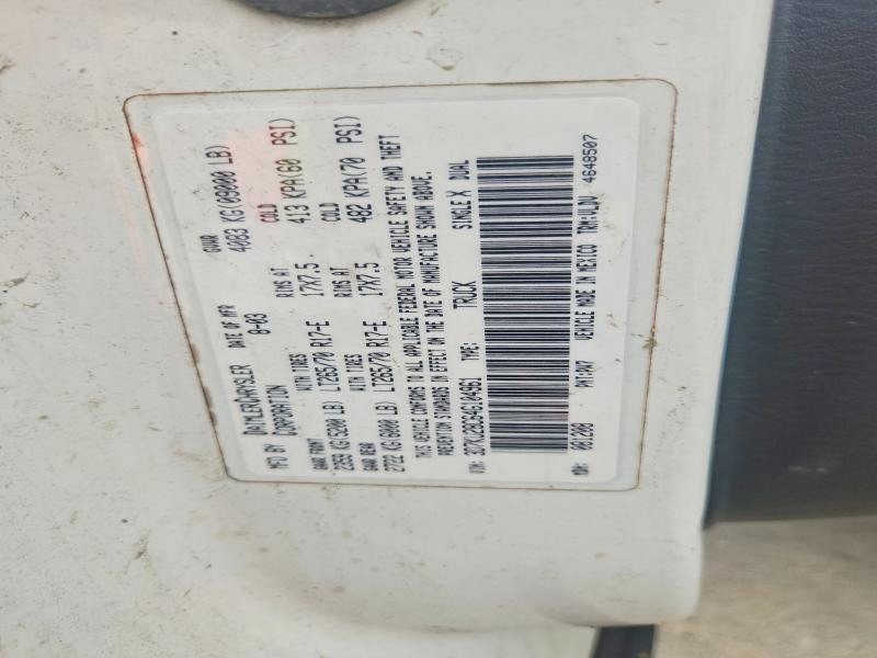 2004 Dodge Ram 2500 მანქანა იყიდება აუქციონზე, vin: 3D7KU28C64G104961, აუქციონის ნომერი: 63624076