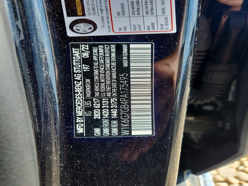 Aukcja sprzedaży 2023 Mercedes-benz S, vin: W1K6G7GB4PA175495, numer aukcji: 63432636