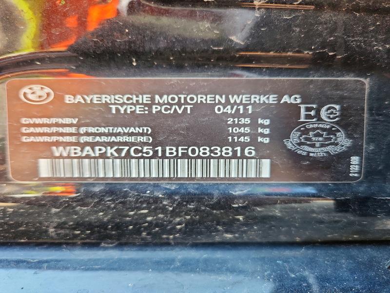 Aukcja sprzedaży 2011 Bmw 328, vin: WBAPK7C51BF083816, numer aukcji: 62600796