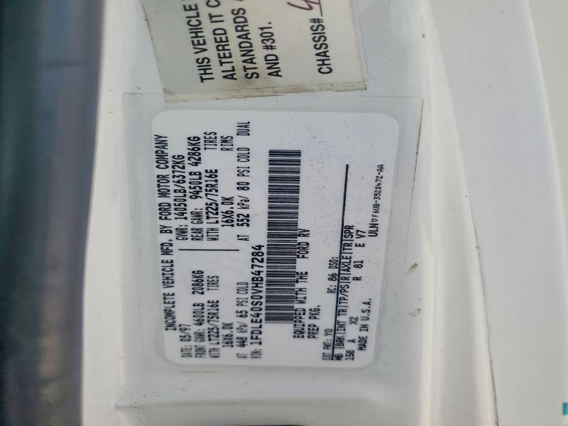 Aukcja sprzedaży 1997 Ford Jayco, vin: 1FDLE40S0VHB47284, numer aukcji: 64043506