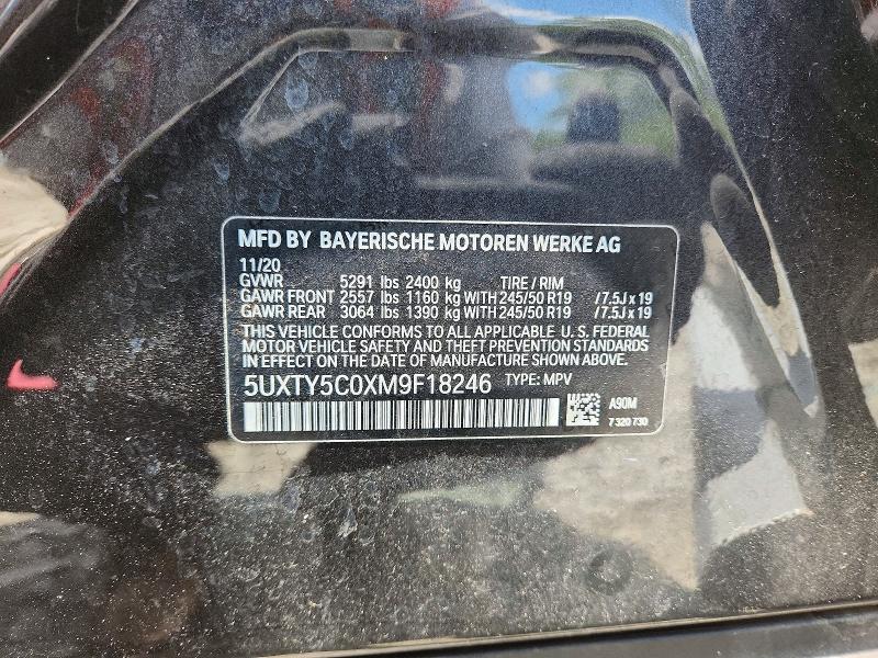 Aukcja sprzedaży 2021 Bmw X3, vin: 5UXTY5C0XM9F18246, numer aukcji: 64006046