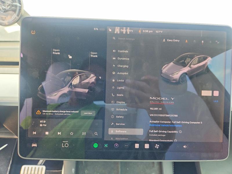 Aukcja sprzedaży 2021 Tesla Model Y, vin: 5YJYGDEF5MF211768, numer aukcji: 64960546