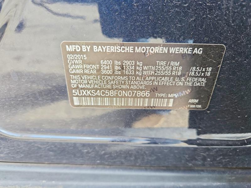Продаж на аукціоні авто 2015 Bmw X5, vin: 5UXKS4C58F0N07866, номер лоту: 65923726