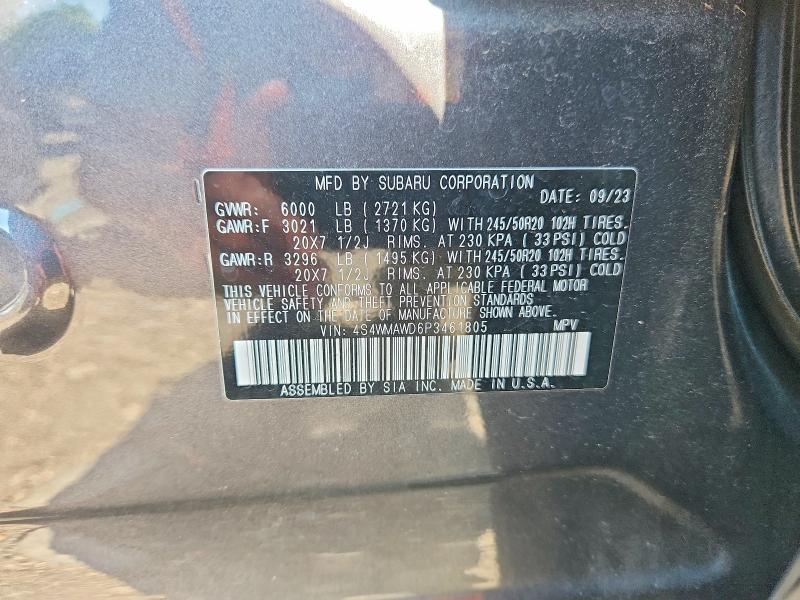 Продажа на аукционе авто 2023 Subaru Ascent, vin: 4S4WMAWD6P3461805, номер лота: 65634626