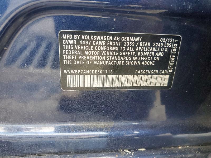 Продаж на аукціоні авто 2013 Volkswagen Cc, vin: WVWBP7AN9DE501713, номер лоту: 64208736