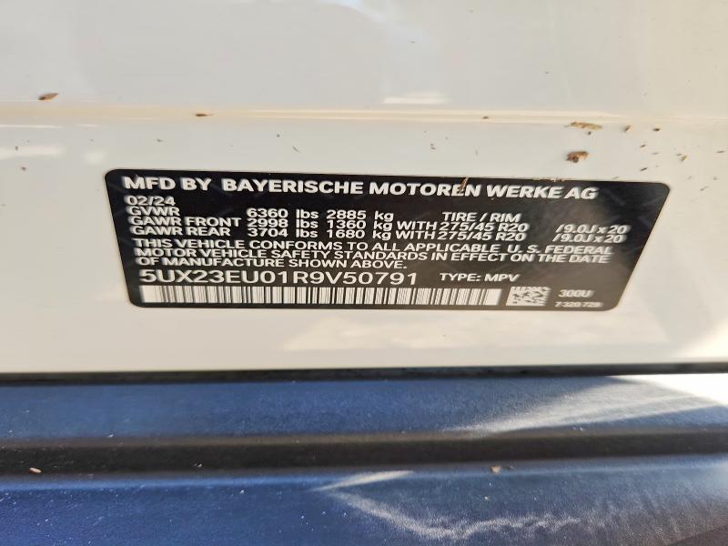 Aukcja sprzedaży 2024 Bmw X5, vin: 5UX23EU01R9V50791, numer aukcji: 66022116