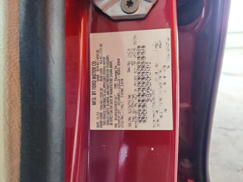 64061246 :رقم المزاد ، 3FA6P0HD7GR275412 vin ، 2016 Ford Fusion مزاد بيع