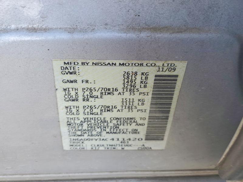 Продажа на аукционе авто 2010 Nissan Frontier, vin: 1N6AD0FV3AC411420, номер лота: 67031146