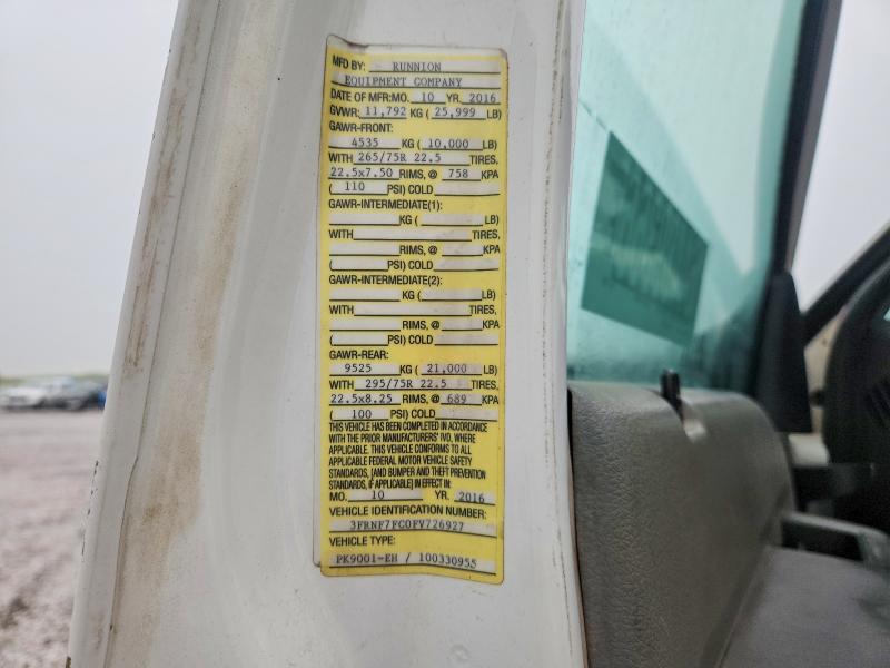 Aukcja sprzedaży 2015 Ford F750, vin: 3FRNF7FC0FV726927, numer aukcji: 64489366