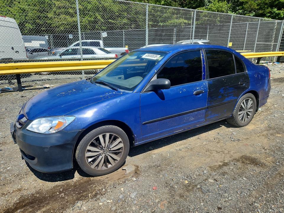 2004 Honda Civic მანქანა იყიდება აუქციონზე, vin: 2HGES16374H619060, აუქციონის ნომერი: 65658836