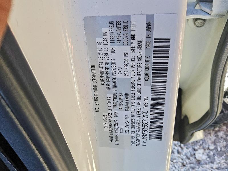 Aukcja sprzedaży 2025 Mazda Cx-5, vin: JM3KFBCM6S0712170, numer aukcji: 64603936