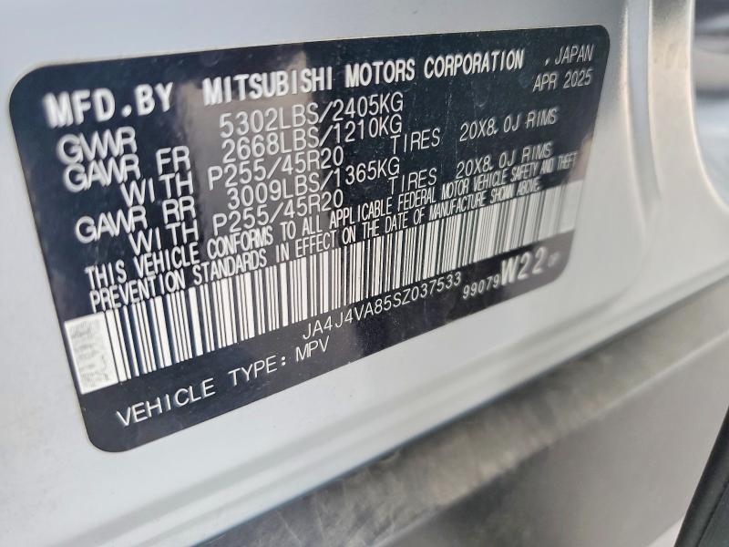 Продажа на аукционе авто 2025 Mitsubishi Outlander, vin: JA4J4VA85SZ037533, номер лота: 65721676