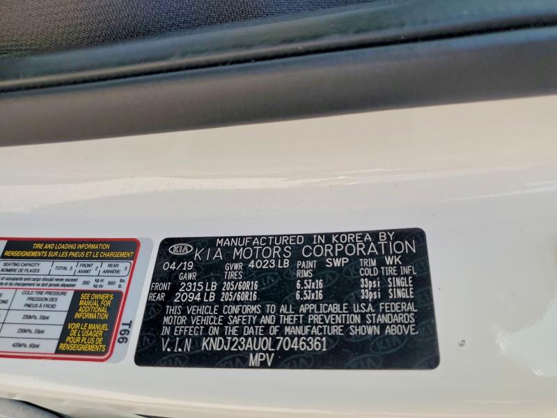 Aukcja sprzedaży 2020 Kia Soul, vin: KNDJ23AU0L7046361, numer aukcji: 66176316