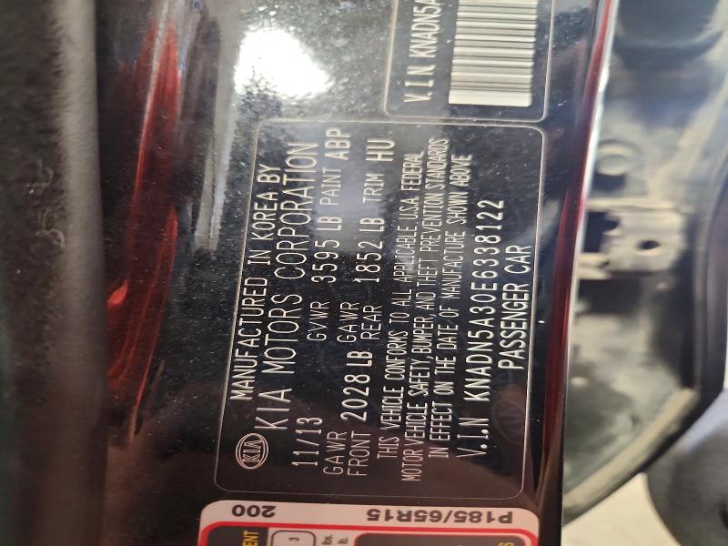 2014 Kia Rio მანქანა იყიდება აუქციონზე, vin: KNADN5A30E6338122, აუქციონის ნომერი: 66213956