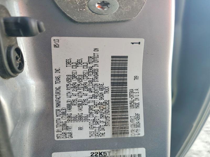 66747186 :رقم المزاد ، 5TFUY5F19DX313052 vin ، 2013 Toyota Tundra مزاد بيع