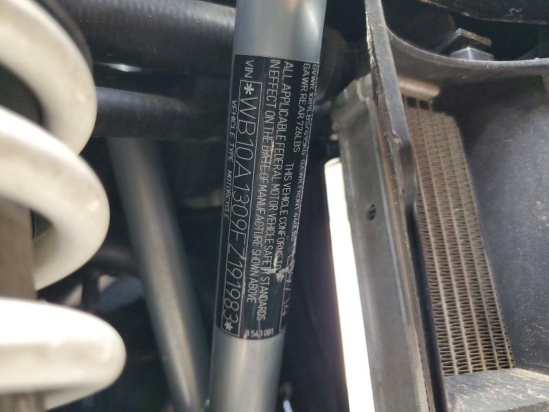 65033676 :رقم المزاد ، WB10A1309FZ191983 vin ، 2015 Bmw R1200 مزاد بيع