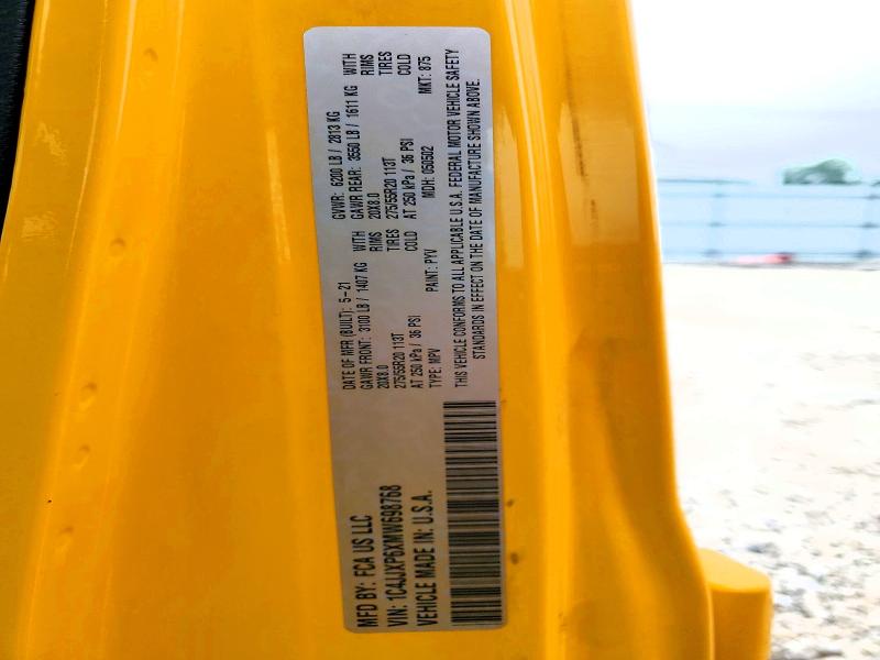 2021 Jeep Wrangler Unlimited მანქანა იყიდება აუქციონზე, vin: 1C4JJXP6XMW698768, აუქციონის ნომერი: 64062476