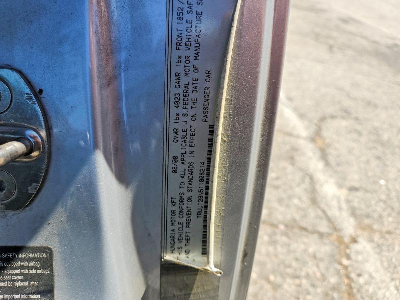 Продажа на аукционе авто 2000 Audi Tt, vin: TRUUT28N511008214, номер лота: 65334086