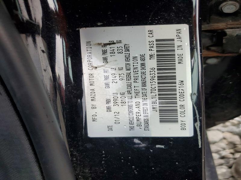 65861196 :رقم المزاد ، JM1BL1L70C1596336 vin ، 2012 Mazda 3 مزاد بيع