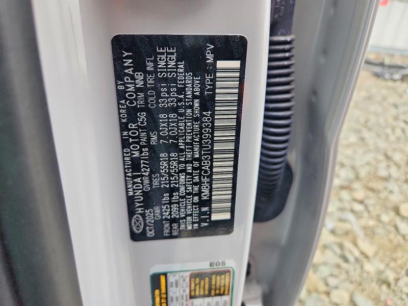 64697756 :رقم المزاد ، KM8HFCAB3TU399384 vin ، 2026 Hyundai Kona مزاد بيع