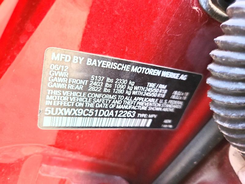 Продаж на аукціоні авто 2013 Bmw X3, vin: 5UXWX9C51D0A12263, номер лоту: 66828356