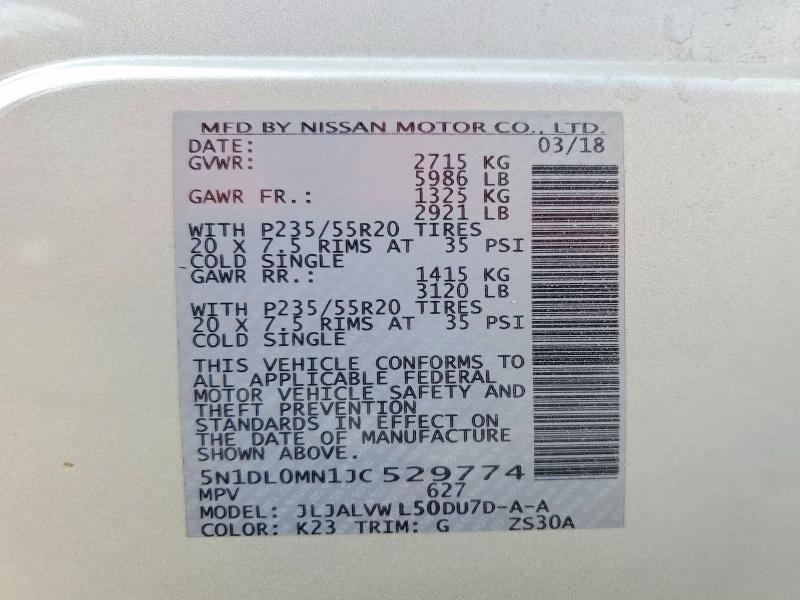 Продажа на аукционе авто 2018 Infiniti Qx60, vin: 5N1DL0MN1JC529774, номер лота: 65125296