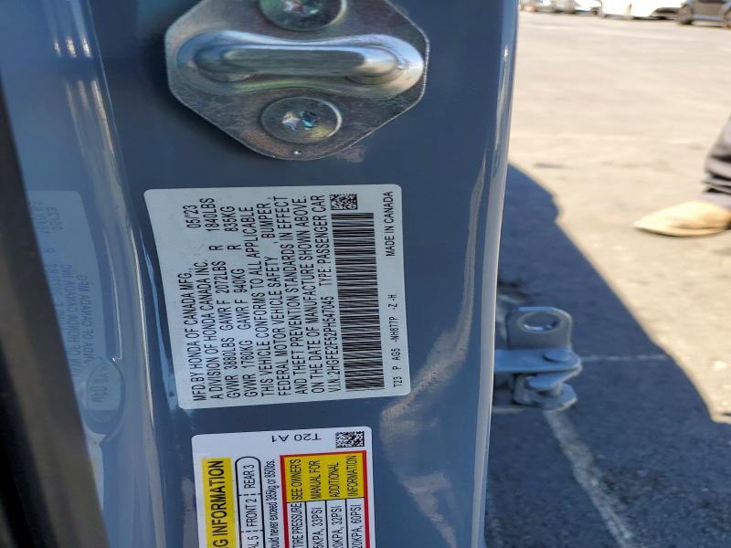 Продажа на аукционе авто 2023 Honda Civic, vin: 2HGFE2F52PH547045, номер лота: 64317676
