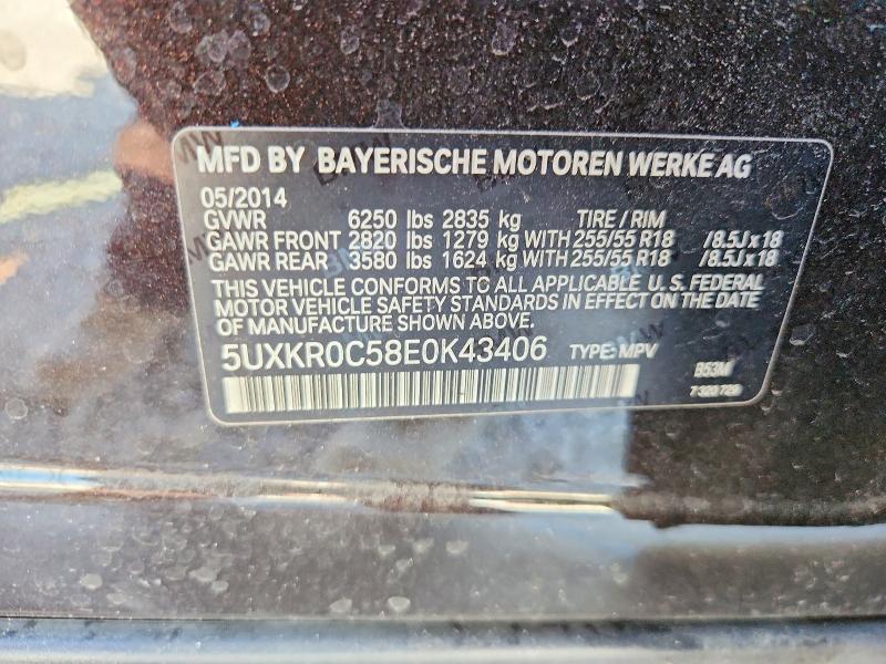 Aukcja sprzedaży 2014 Bmw X5, vin: 5UXKR0C58E0K43406, numer aukcji: 65317166