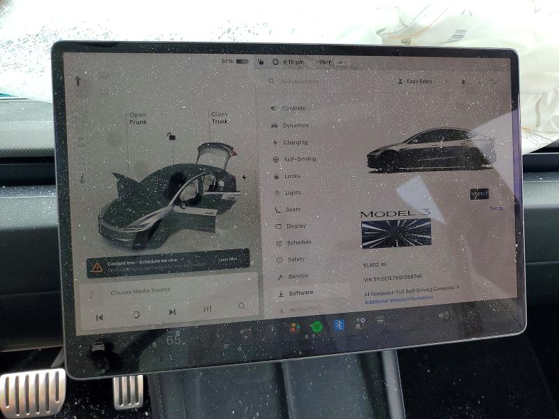 Продажа на аукционе авто 2025 Tesla Model 3, vin: 5YJ3E1ET6SF068749, номер лота: 64951656