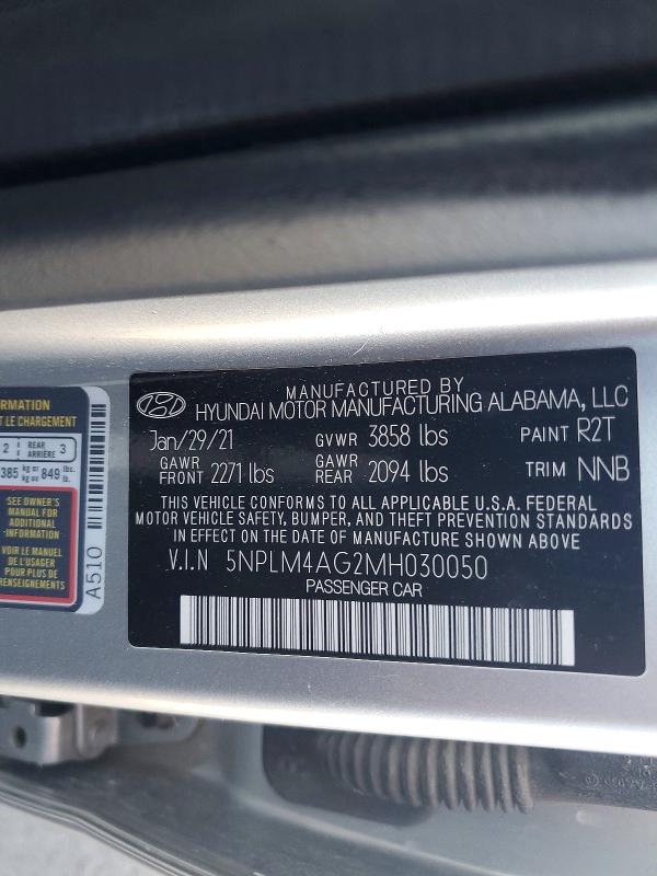 Продажа на аукционе авто 2021 Hyundai Elantra, vin: 5NPLM4AG2MH030050, номер лота: 65388906