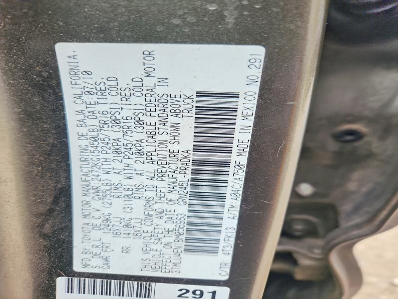 Aukcja sprzedaży 2011 Toyota Tacoma, vin: 3TMLU4EN1BM056963, numer aukcji: 64266866