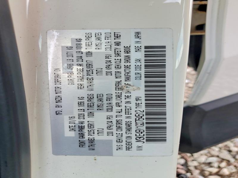 66612126 :رقم المزاد ، JM3KE4BY1G0764512 vin ، 2016 Mazda Cx-5 مزاد بيع