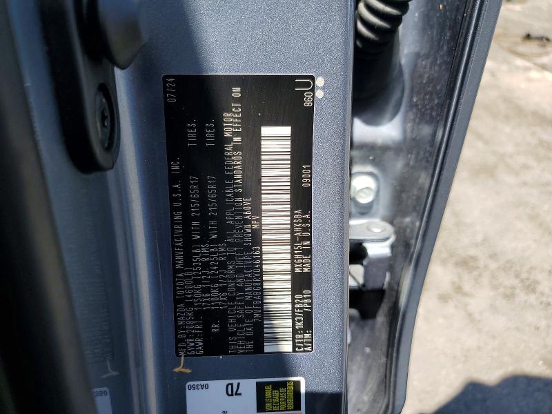 Продаж на аукціоні авто 2024 Toyota Corolla Cross Hybrid, vin: 7MUFBABG8RV046163, номер лоту: 64580476