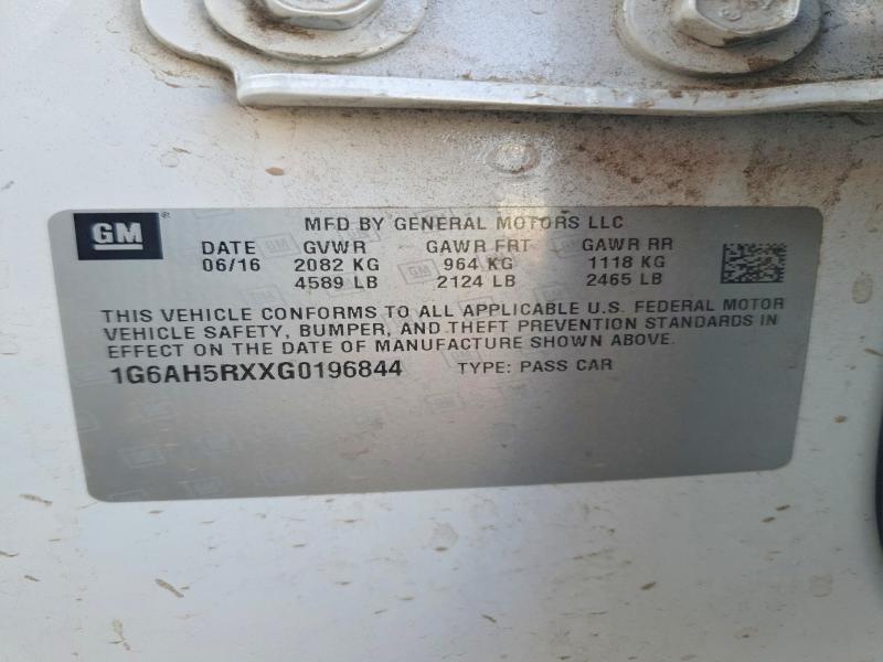 Продаж на аукціоні авто 2016 Cadillac Ats, vin: 1G6AH5RXXG0196844, номер лоту: 64240316