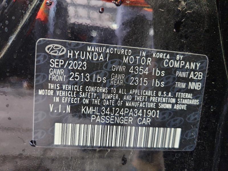 Продаж на аукціоні авто 2023 Hyundai Sonata, vin: KMHL34J24PA341901, номер лоту: 63715106