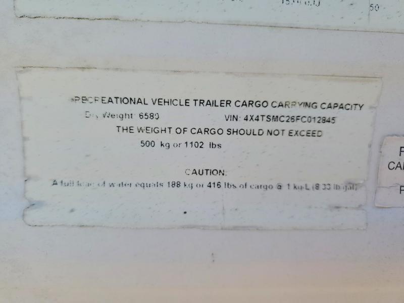 Продажа на аукционе авто 2015 Foresriver Salem, vin: 4X4TSMC26FC012845, номер лота: 64759406