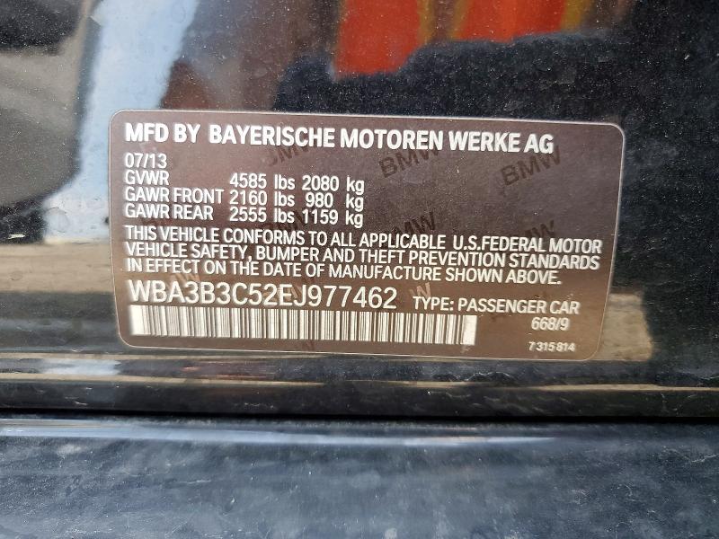 64207166 :رقم المزاد ، WBA3B3C52EJ977462 vin ، 2014 Bmw 328 مزاد بيع