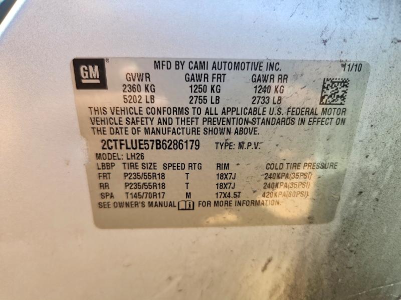 Продаж на аукціоні авто 2011 Gmc Terrain, vin: 2CTFLUE57B6286179, номер лоту: 65901586