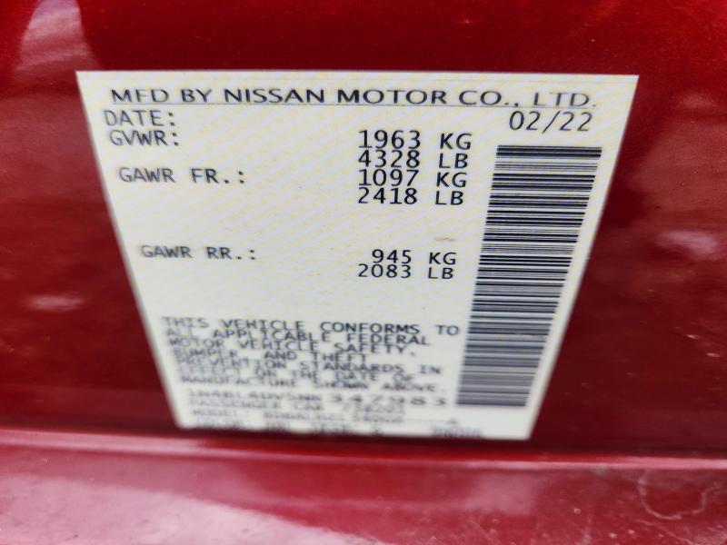 Aukcja sprzedaży 2022 Nissan Altima, vin: 1N4BL4DV5NN347983, numer aukcji: 65460386