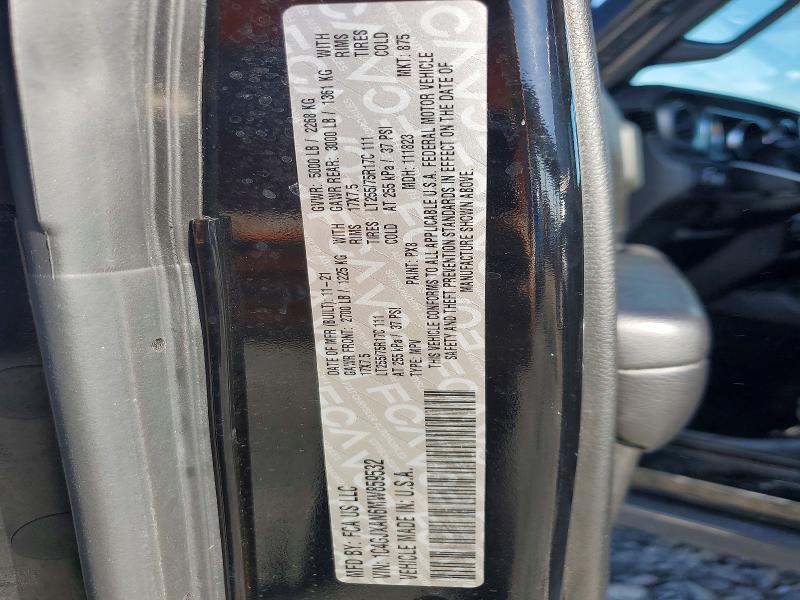 66765626 :رقم المزاد ، 1C4GJXAN6MW859532 vin ، 2021 Jeep Wrangler مزاد بيع