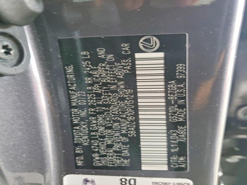 Продаж на аукціоні авто 2023 Lexus Es 350, vin: 58ADZ1B10PU151219, номер лоту: 64036896