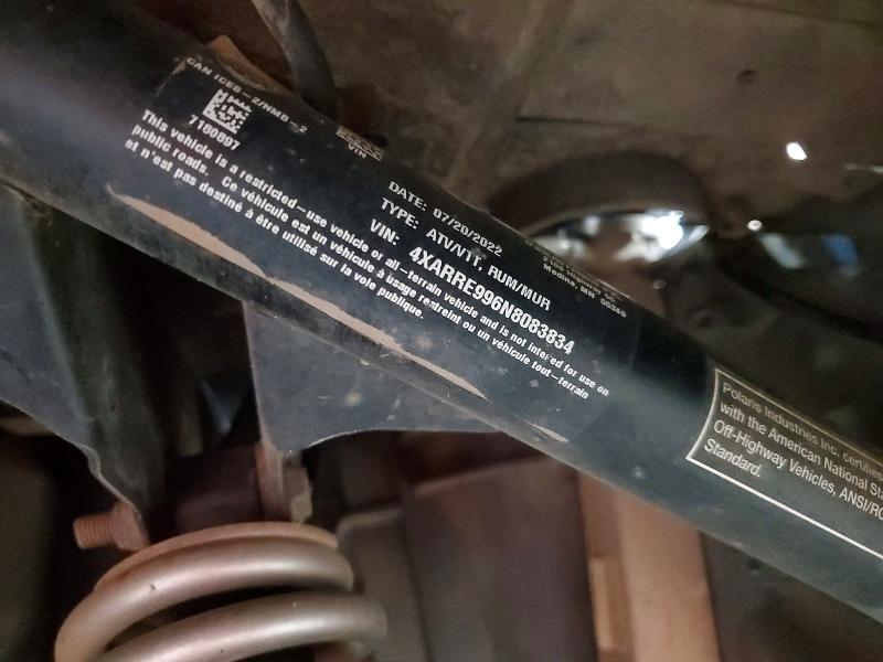 Продажа на аукционе авто 2022 Polaris Ranger, vin: 4XARRE996N8083834, номер лота: 63117146