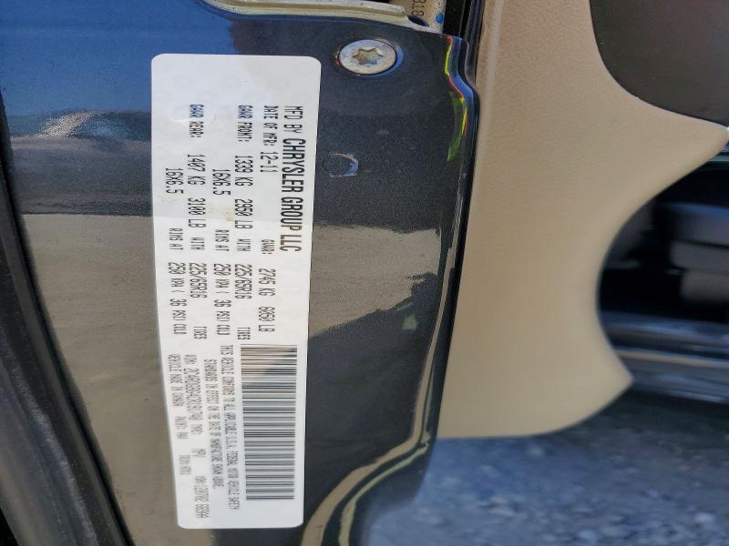 65539716 :رقم المزاد ، 2C4RDGBG4CR191740 vin ، 2012 Dodge Grand Caravan مزاد بيع