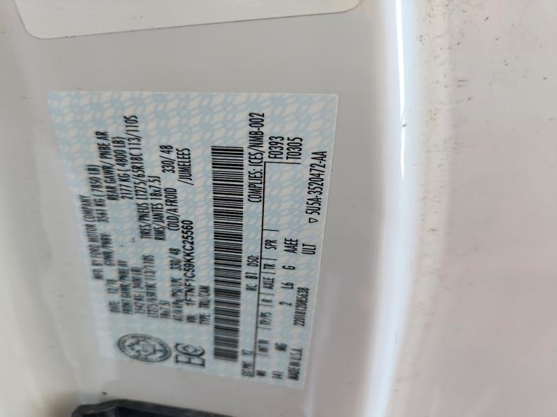 Продажа на аукционе авто 2019 Ford F150, vin: 1FTNF1C59KKC25560, номер лота: 63799396