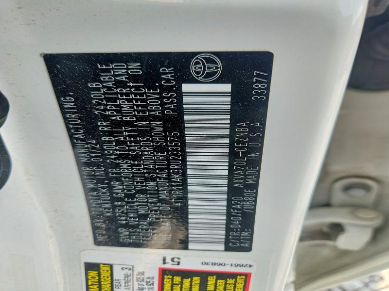 Aukcja sprzedaży 2024 Toyota Camry, vin: 4T1R11AK3RU233575, numer aukcji: 63017336